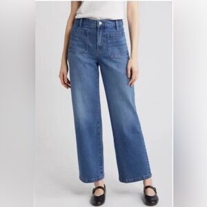 New With Tags NWT Madewell Perfect Vintage Wide-Leg Jeans Size 28